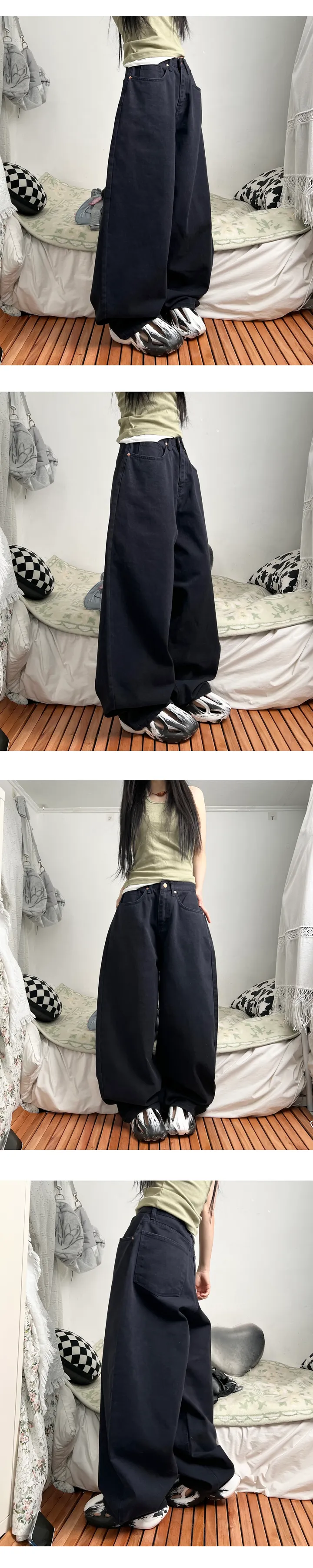 mega twill cotton wide pants 상세 이미지 20