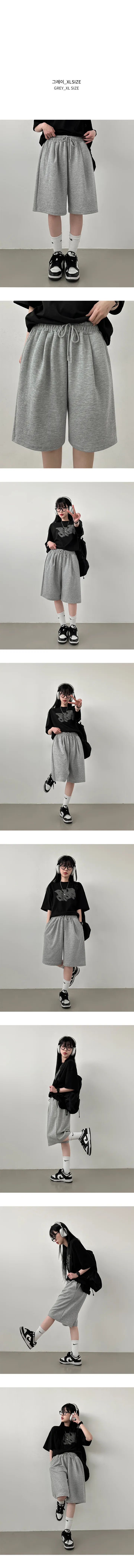 *카고ver추가*묶음할인[M~XL/허리밴딩] 로아 핀턱 와이드 버뮤다 숏팬츠 상세 이미지 8