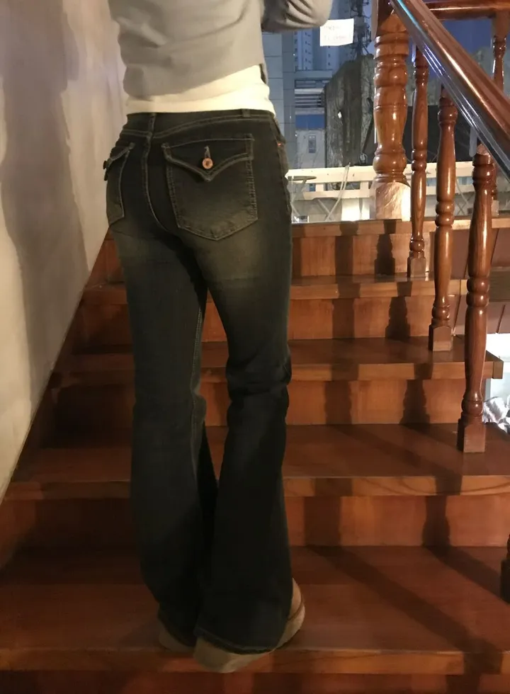 카리나 빈티지  포켓 포인티 청바지 Karina Vintage Glam Pocket Flare Denim 상세 이미지 22