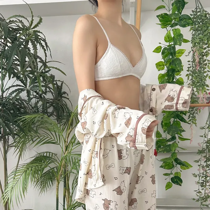 [당일출고/A컵추천] 3컬러 사랑스러운 데일리 레이스 노와이어 편한 속옷 브라 상세 이미지 20