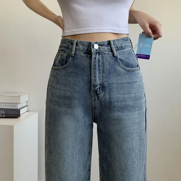 ~2XL [기장선택/인생데님!] 프리미엄 워싱 빈티지 롱 와이드 데님 팬츠 키작녀 키큰녀 기장선택 봄 가을 사계절 상세 이미지 8