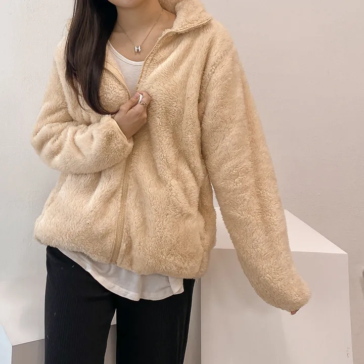 (💥강추템!! 보들보들촉감~💥) 따뜻 플리스 후리스 커플 포근 털 겨울 집업 (L~XL) 상세 이미지 19