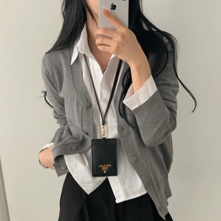 [간절기신상] 가을을 준비하는, 브이넥 니트가디건;5col 상세 이미지 6