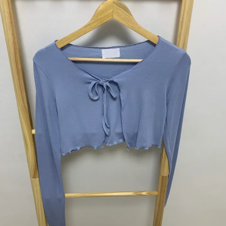 ribbon crop frill bolero (5color) 상세 이미지 17