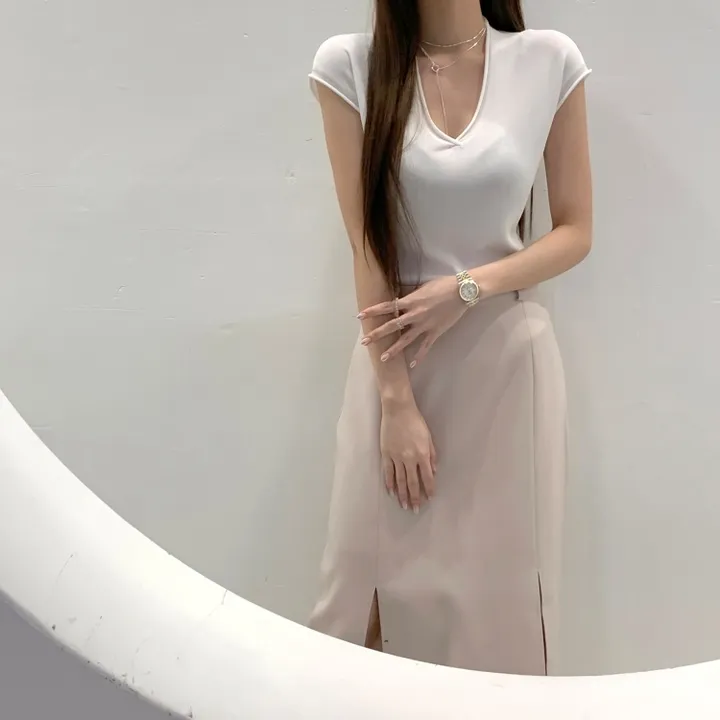 *한정수량원가 SALE* 국내 하이퀄리티 기본 수트 자켓 절개 슬릿 롱 스커트 하객룩 정장 오피스룩 투피스 세트 셋업 2color 상세 이미지 19