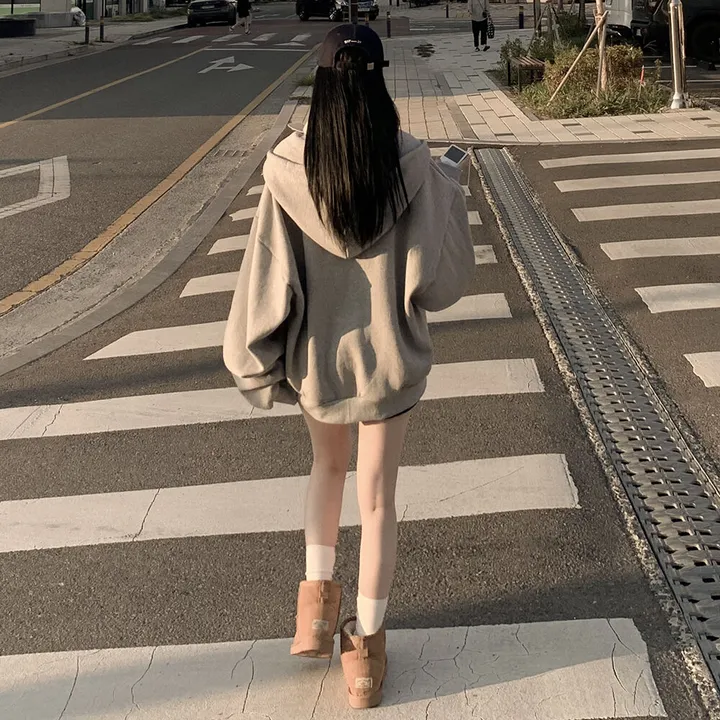 [자체제작/남녀공용/양기모] 리얼왕오버핏! 투웨이 후드집업 빅사이즈 상세 이미지 22