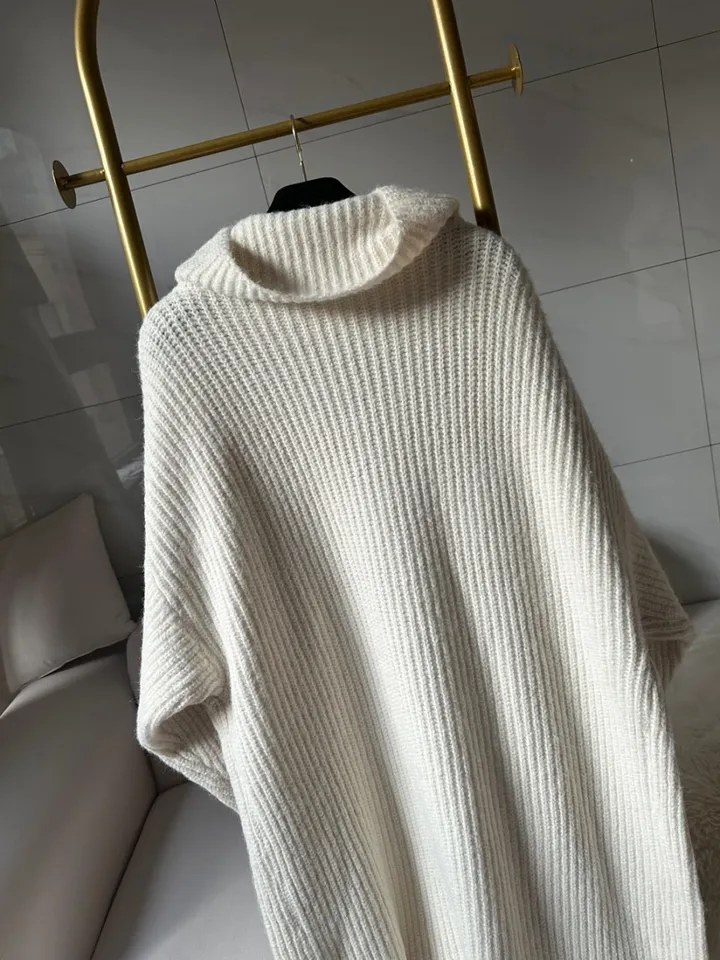 [아이당일] *도톰따숩 터틀넥 울 숄 빅카라 꽈배기 뜨개 니트 맥시롱가디건 울롱코트 울가디건(5color) 상세 이미지 38