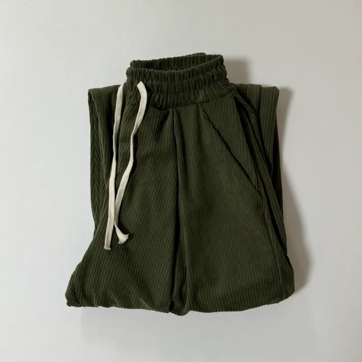 [데일리/*핏보장*] 코듀로이 골덴 핀턱 밴딩 팬츠 - 7colors (맞주름 허리 밴딩 와이드팬츠 롱다리핏 골반보장) 상세 이미지 80
