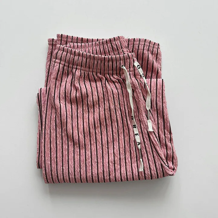🎀핏보장🎀 찰랑 모던 스트라이프 밴딩팬츠 잠옷바지 마실룩 상세 이미지 54