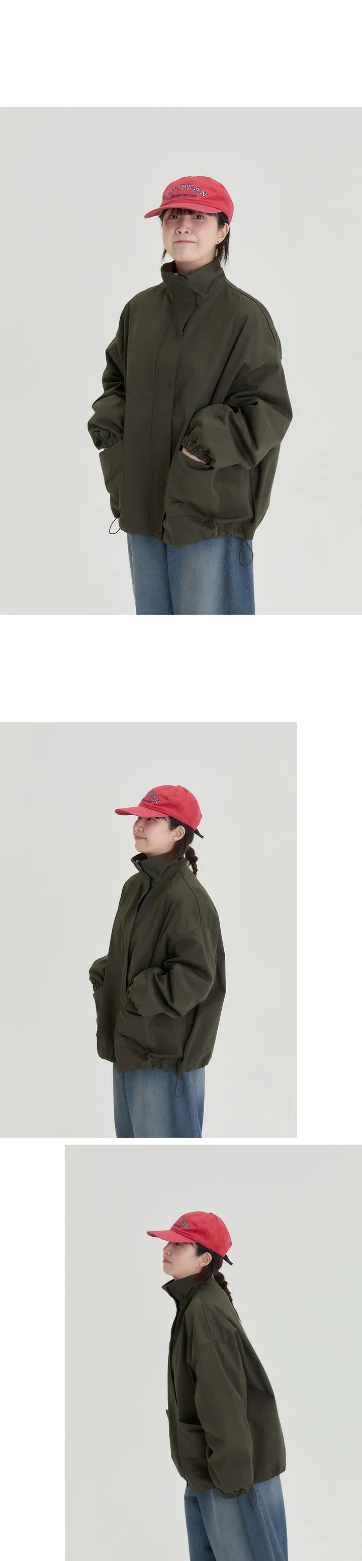 BAONHAUS] 테이니 카라 배색 오버 야상 자켓 상세 이미지 14