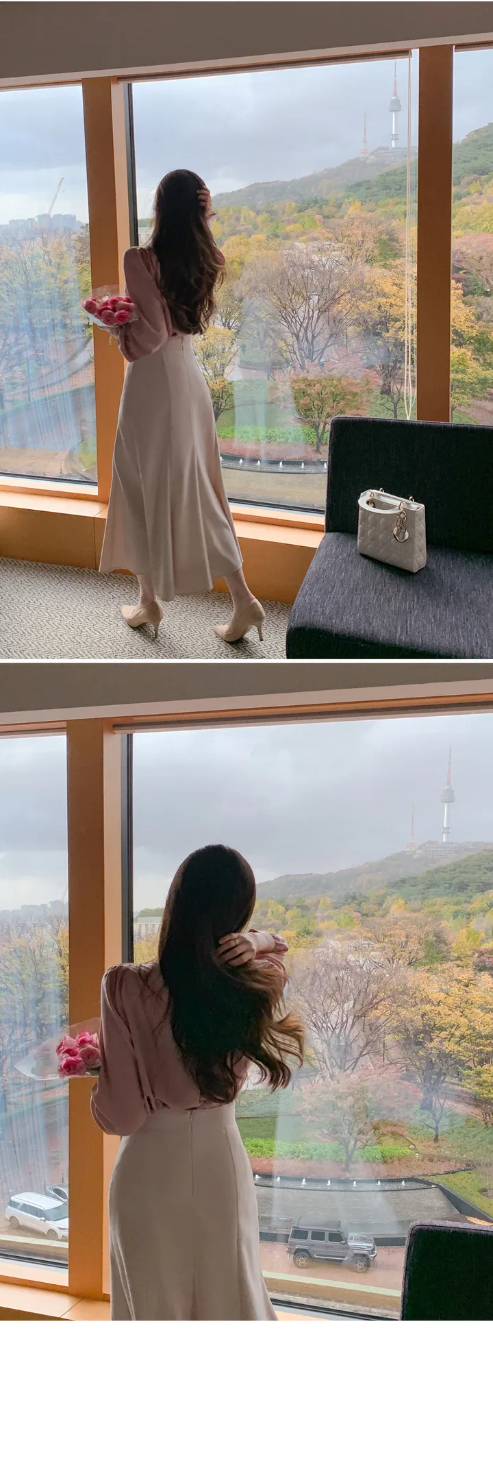 여름하객룩🖤[La belle rose]샬리 타이 블라우스 상세 이미지 70