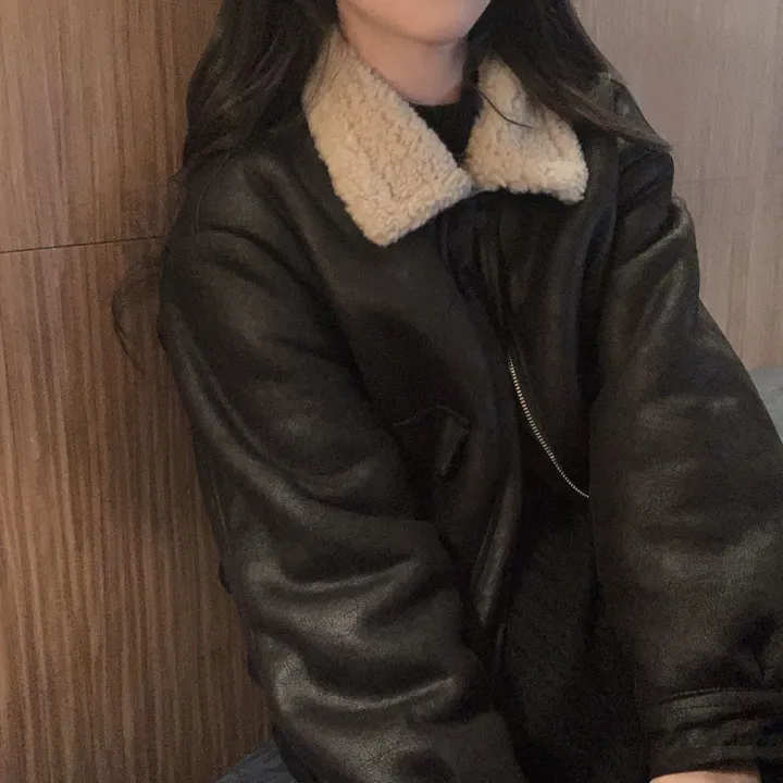 [양털안감🖤/겨울무스탕]고급빈티지무드, 소프트 스웨이드 양털 무스탕 점퍼 자켓 상세 이미지 33