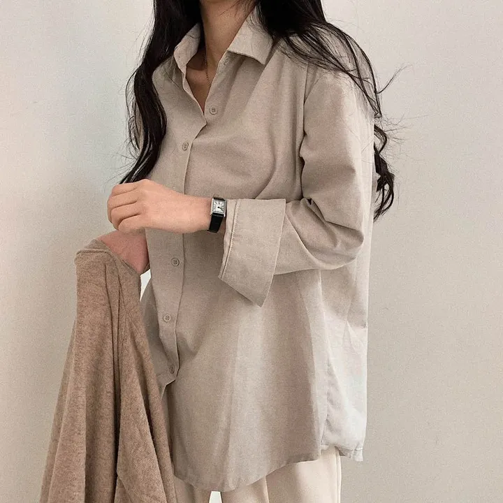 [컬러추가] 고급스러운, 옥스포드 박시핏 셔츠;7col 상세 이미지 45