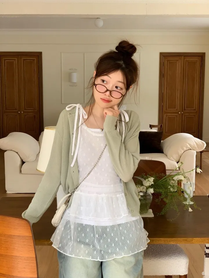 [살안타템/여름까지 쭉🤍]버프리 여리 잘록핏 데일리 버튼 니트 가디건 5color 상세 이미지 22