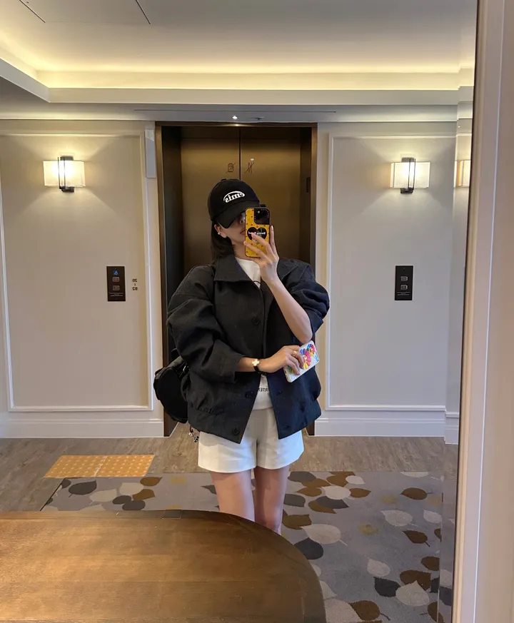 fancy high neck jacket ; 2color 하이넥, 봄자켓, 숏자켓, 하프자켓 상세 이미지 12