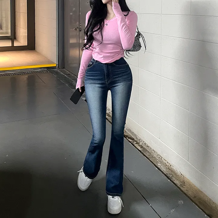 +영상핏[허리쏙MADE/기본or롱] 리얼 마네킹 허리쏙 투버튼 워싱 부츠컷팬츠 부츠컷데님 보정청바지 인생청바지 홀리허리쏙 S,M,L 상세 이미지 40