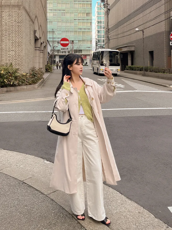 [여리루즈핏💚실물보장!] 솔잎 모헤어 브이넥 단추 레이어드 세미 크롭 니트 가디건 투버튼 앙고라 볼레로 봄 아우터 4COL 상세 이미지 36