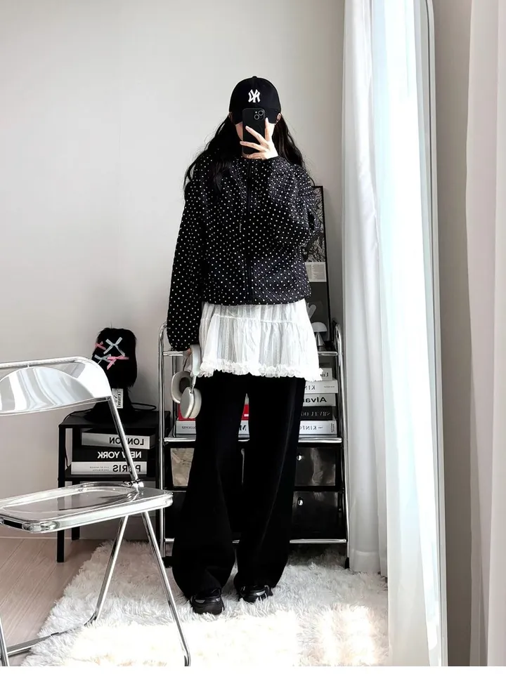 💝인기아우터💝주문폭주[봄아우터] 엔티JP 엠보 도트 후드 집업 /떙땡이/바람막이/봄/여름/아우터/얇은집업 - 2color 상세 이미지 19