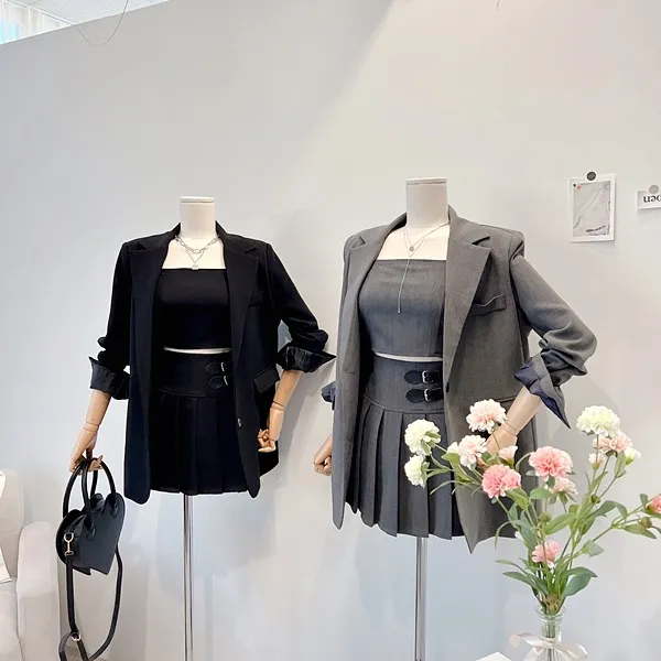 💙당일발송💙*자체제작* 뒷태여신 테일러드카라 대디자켓 버튼자켓 단추자켓 백트임 백버튼 뒷트임 오버핏자켓 슬림자켓 무지자켓 긴팔자켓 하프자켓 숏자켓 롱자켓 봄자켓 봄아우터 하객룩 상세 이미지 15