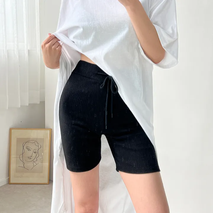 쫀쫀 스판 스트링 4부 골지 레깅스 3color 상세 이미지 30