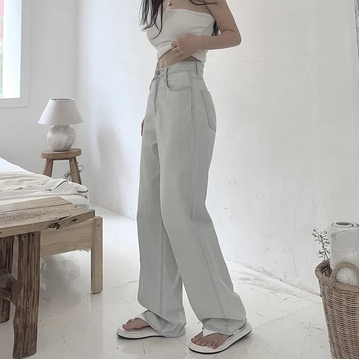 [당일출고] #누적10만장 썸머ver [MADE] 블림진 오버핏 딥 브러쉬 롱 와이드 데님 팬츠 (기장선택) 상세 이미지 72