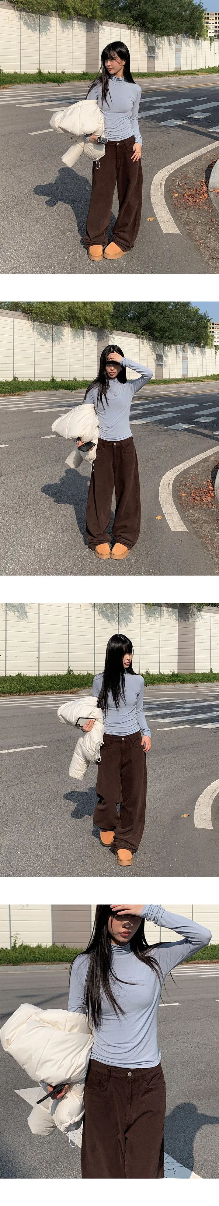 [기모팬츠🤎] 캠핑 와이드 겨울 기모 코튼 팬츠 (2color) 상세 이미지 21