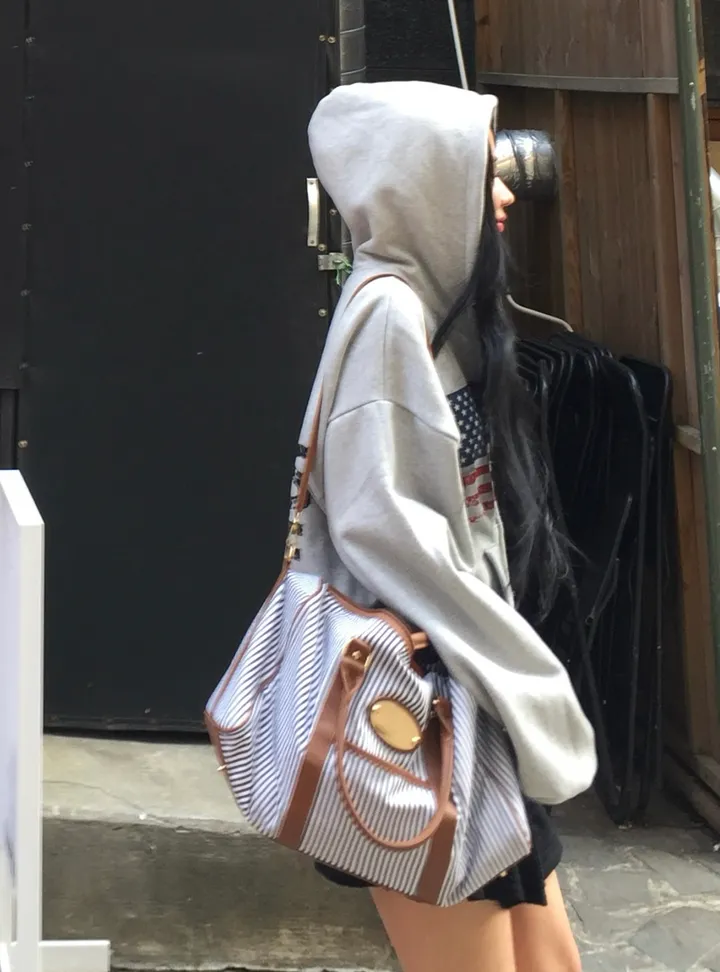 미유 아메리카 오버핏 빈티지 후드집업 상세 이미지 7