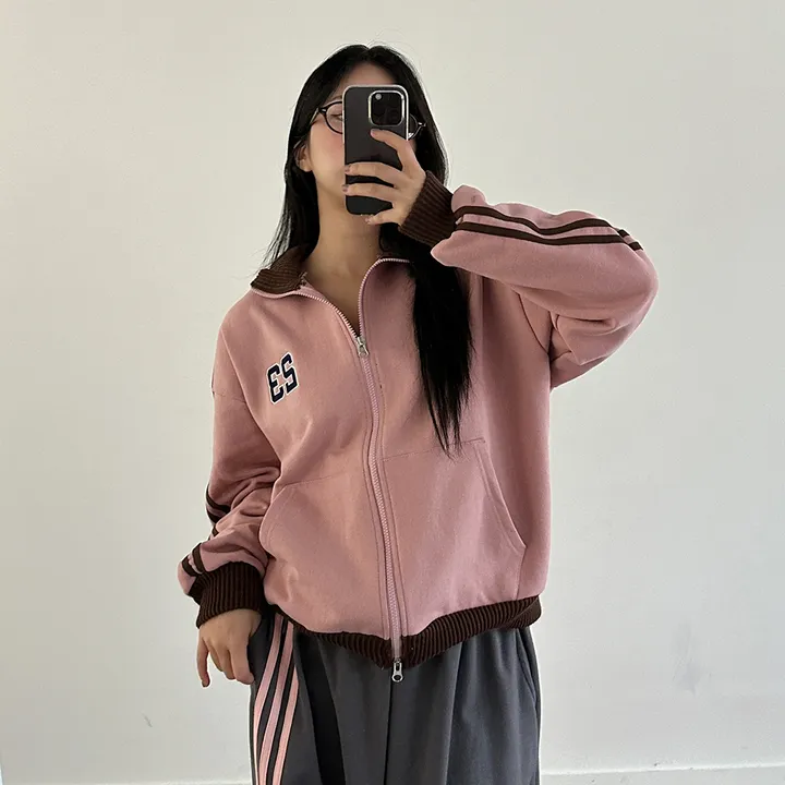 [투웨이/핏보장*] 23 자수 두줄 트랙 배색 집업 - 5color 상세 이미지 26