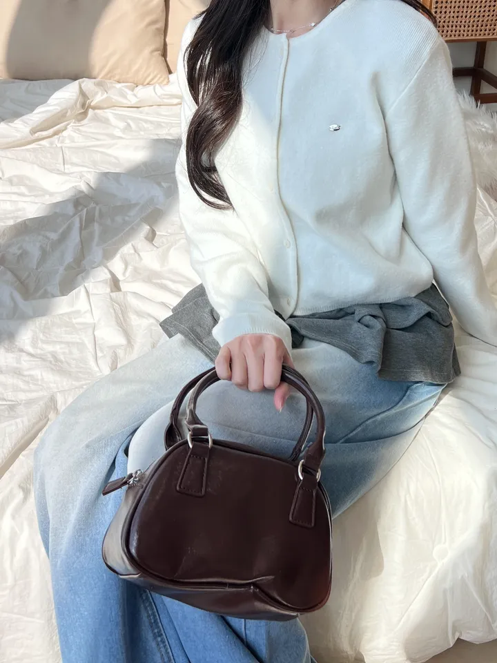 [당일출고🚀/문의폭주] 브이넥 꾸안꾸 여리핏 심볼 레이어드 베이직 봄 여름 가을 아우터 긴팔 니트 가디건 상세 이미지 30