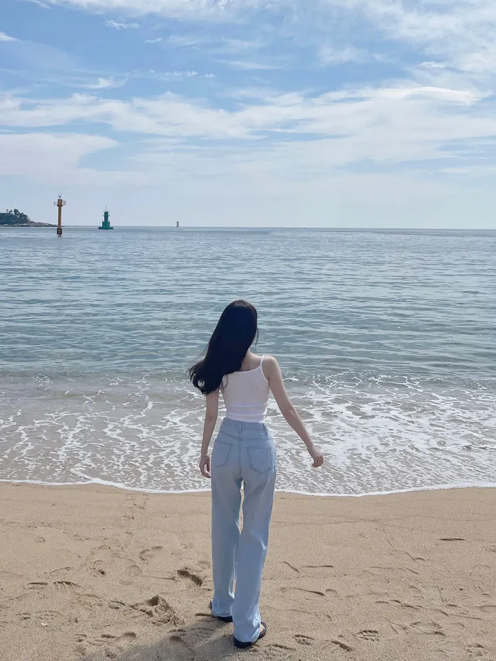[자체제작/허리쏘옥/기본,롱ver] 후들후들 얇은 썸머 연청 와이드 데님 여름 청바지 롱팬츠 상세 이미지 64