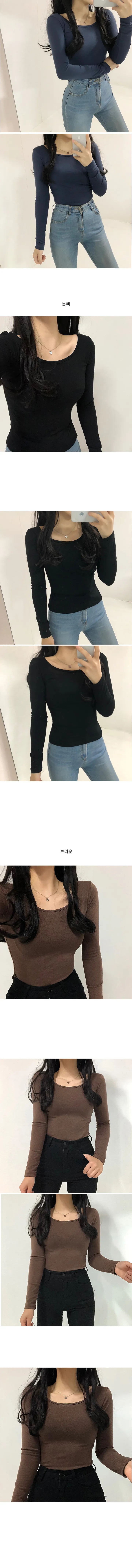 [마지막특가!]속기모빵빵 히트텍 유넥 기본 긴팔티셔츠 상세 이미지 11