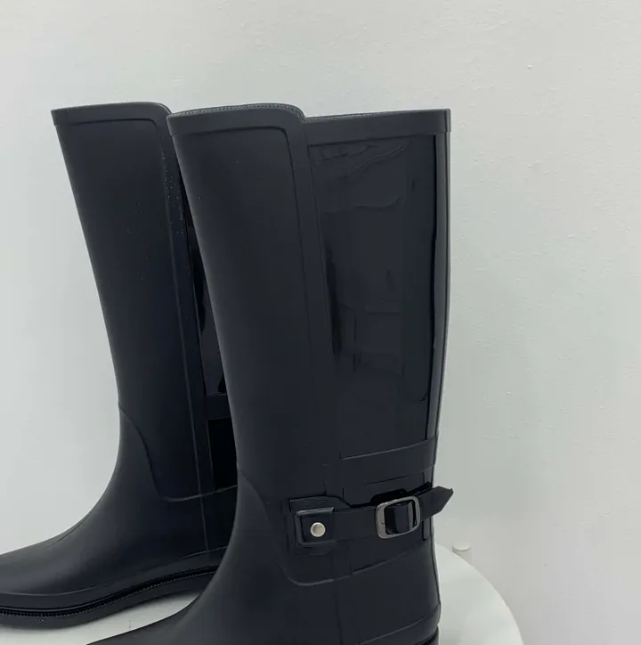 バックルロングレインブーツ(1color) | ファッション通販サイト NUGU