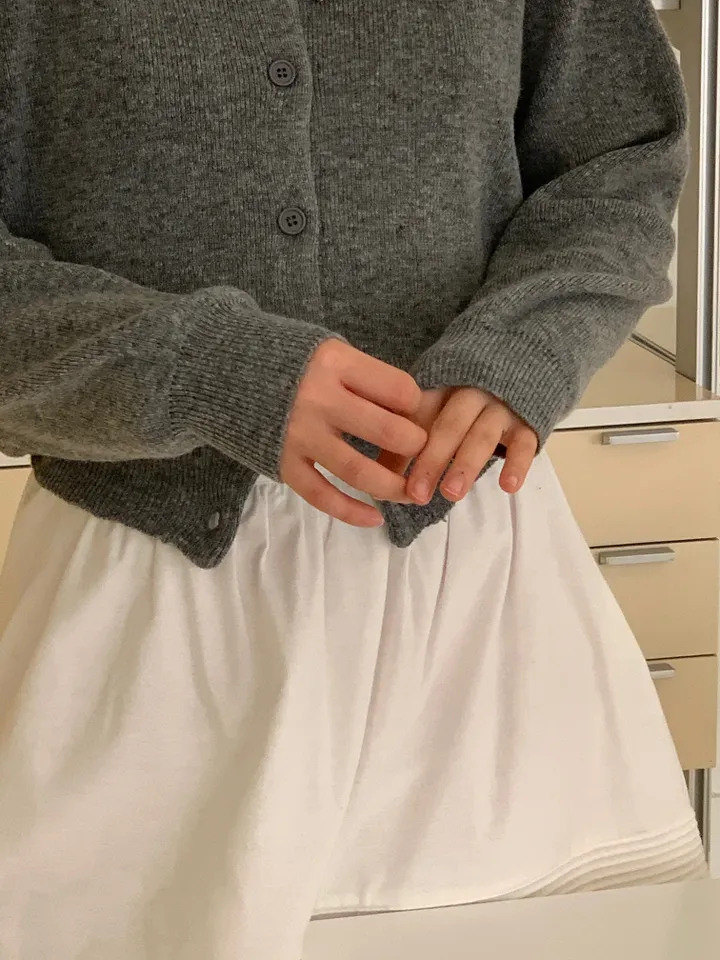basic round cardigan (5color) 상세 이미지 2