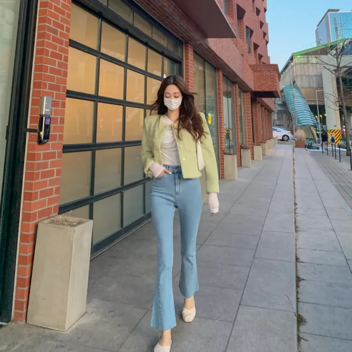 [2천장돌파‍🔥누빔선택!!] 앙고라 트위드 국내 펄 콕콕 퍼 겨울 트위드 자켓 노카라 포켓 간절기 하객룩 크롭 숏자켓 그린 소라 아이보리 핑크 상세 이미지 15