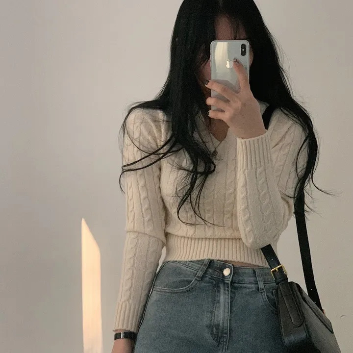 [허리보정2탄] 에브리데이 꽈배기 브이넥 니트 ;4col 상세 이미지 25