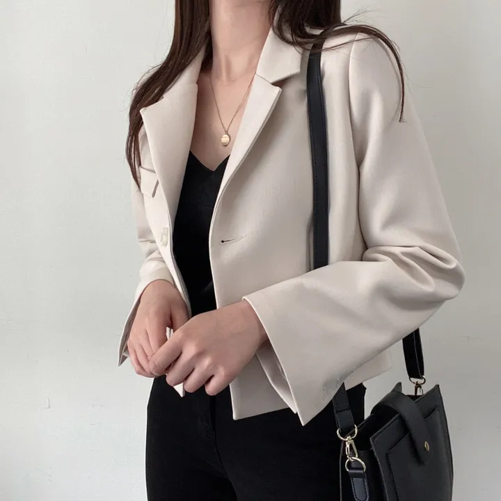 봄자켓🌷(백화점퀄) 어텀 메이비 소매트임 숏 자켓 상세 이미지 29
