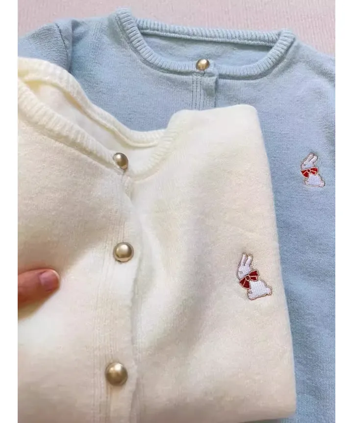 봄가디건 봄아우터 데일리 토끼 자수 상세 이미지 18