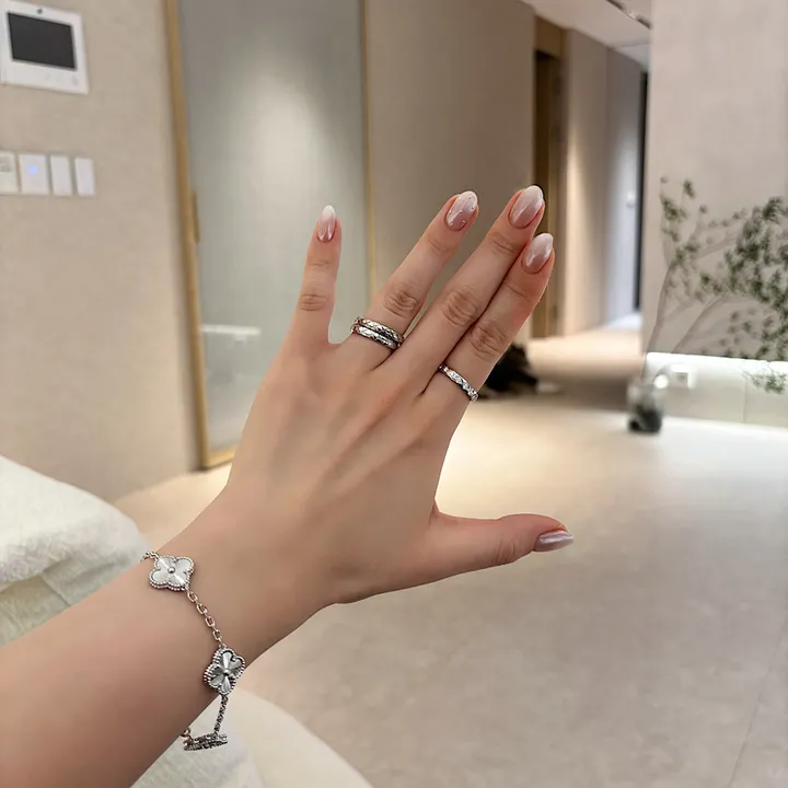 오늘출발/(high quality)18k  퀄팅 미니 다이아 가드링 세트 상세 이미지 16