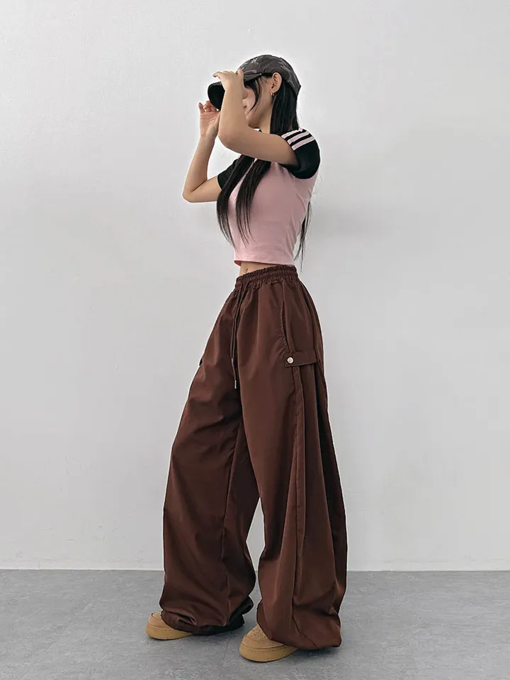 [사이드스냅🖤벌룬핏/나일론 2way스트링조절 비죠버튼 와이드팬츠] 비죠버튼벌룬와이드팬츠 상세 이미지 39