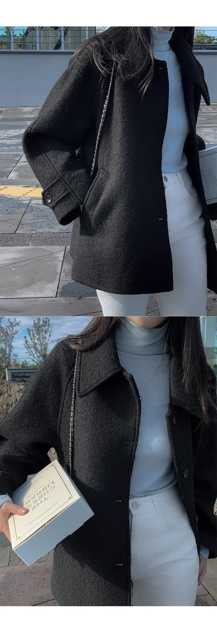 [자체제작/1만장돌파!/S-XL]버던 울 하프 코트 (출근룩/하객룩/데일리룩/겨울아우터/겨울코트) 상세 이미지 93