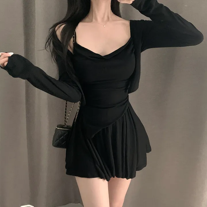 요물 3pcs💘 셔링 드레이프 나시 가디건 스커트 속바지내장 SET 상세 이미지 23