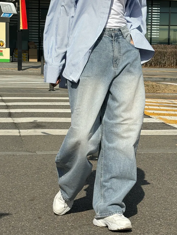 데일리 마린 핀턱 벌룬 와이드팬츠 상세 이미지 13