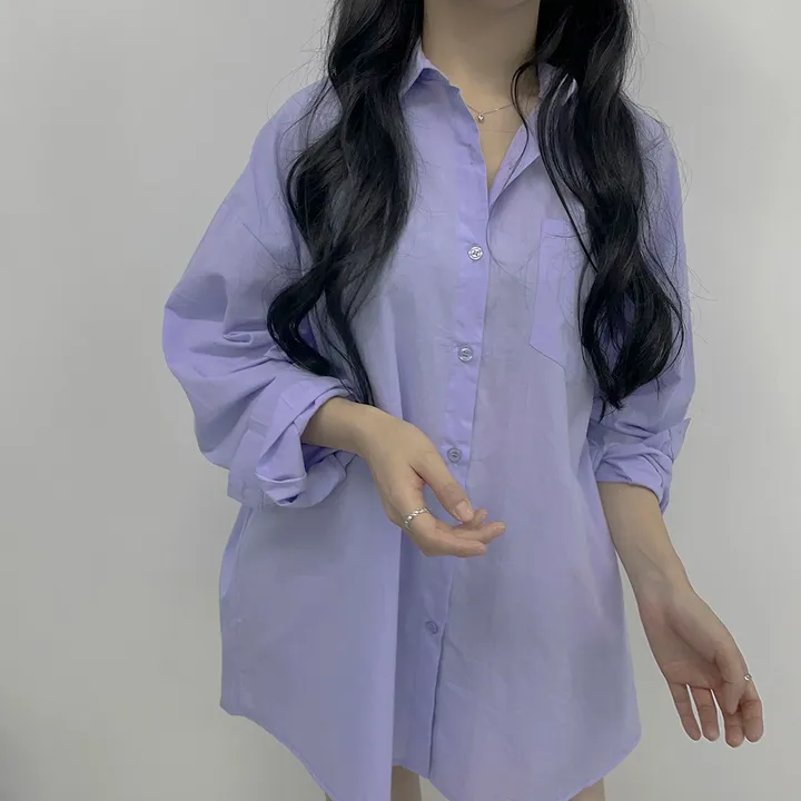 [❤주문폭주❤/빅사이즈] 남친셔츠 오버핏 롱 남방 6colors 상세 이미지 27