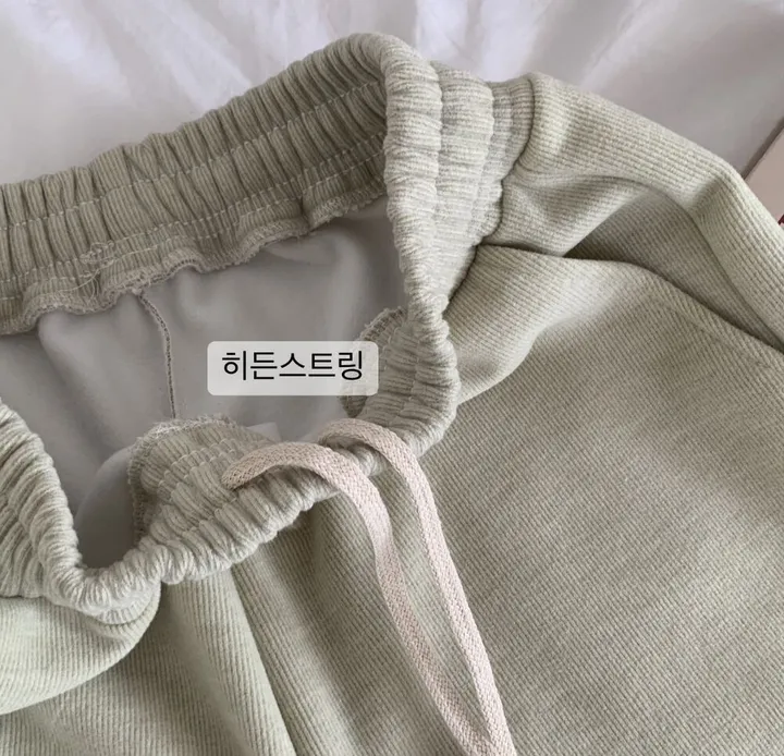 [숏&롱/왕도톰,핏보장!!] 겨울 기모 롱 와이드 트레이닝 밴딩 팬츠 히든스트링 키작녀 키큰녀 하비추천 빅사이즈 가격실화 상세 이미지 3