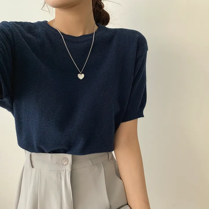 [ 샥출발*.* 데일리/9colors] 프루츠 라운드 반팔 니트 상세 이미지 47