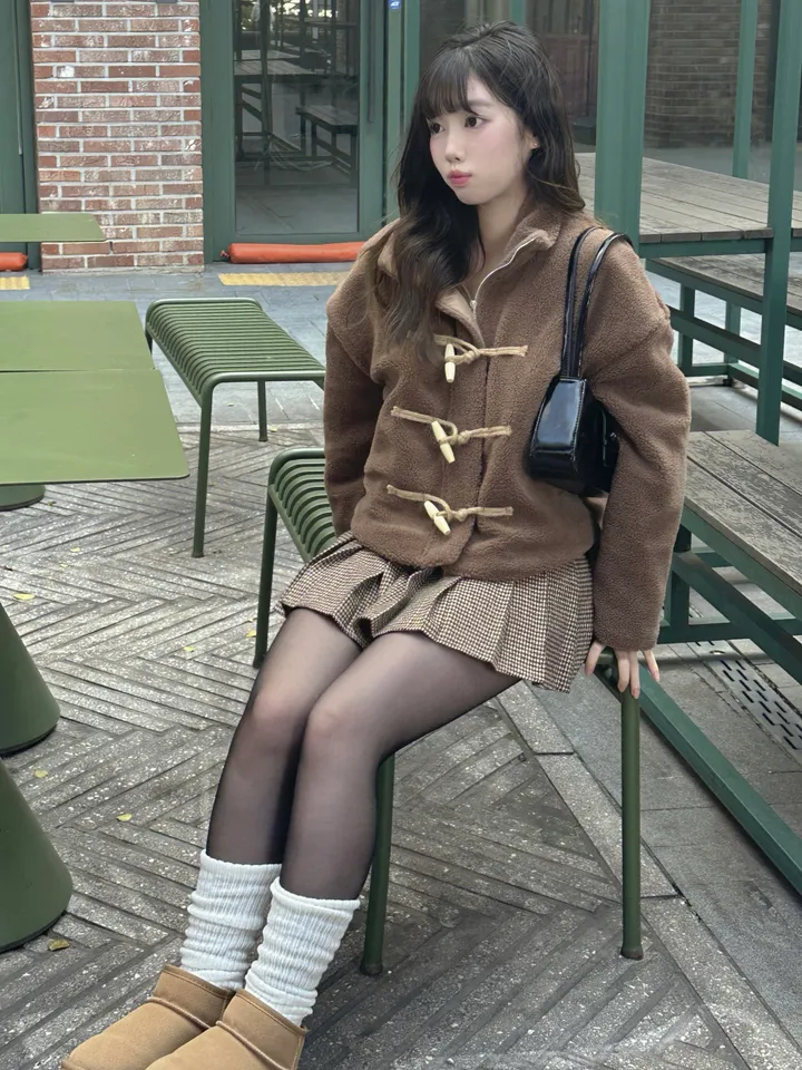🚀season off SALE🚀[왕따뜻/갓성비🤍] 반목카라 양털 뽀글이 플리스 누빔 떡볶이 집업 숏자켓 3color 상세 이미지 30