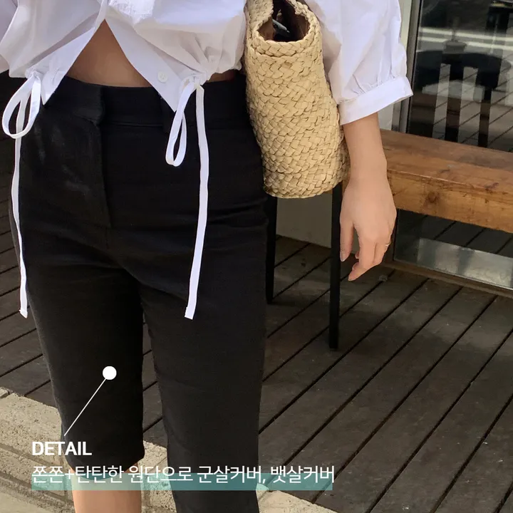 [군살쏙~!]바이커팬츠 스판 5부 반바지 상세 이미지 3