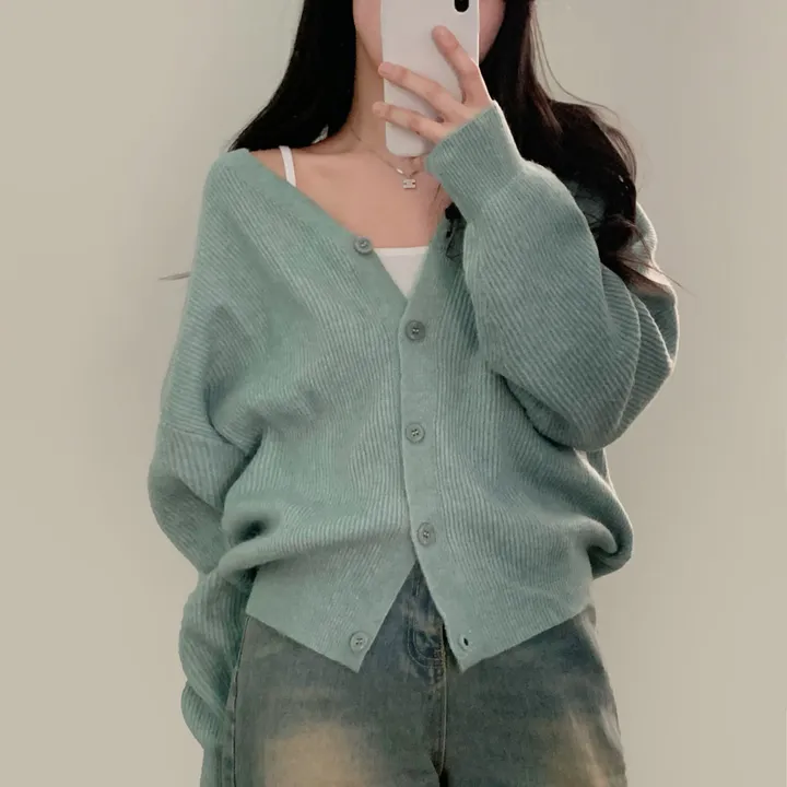 [인생가디건🤍]극여리 루즈핏 울 브이넥 니트 가디건 - 8color 상세 이미지 93