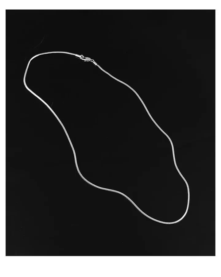 써지컬 플랫 체인 4mm 2mm 목걸이 / 3가지 길이 상세 이미지 6