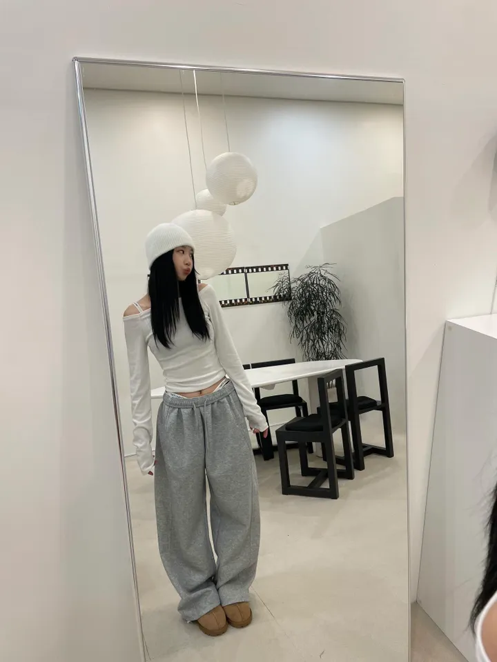 [기장선택🖤] 와이드 사이드 맥시 롱 트레이닝 팬츠(2color) 상세 이미지 6
